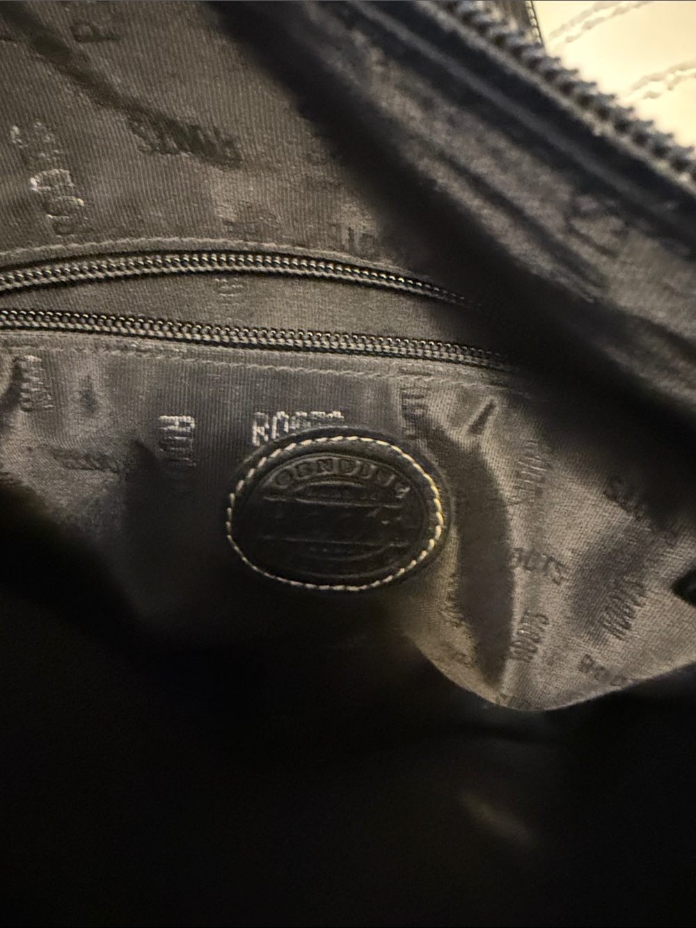 Roots Black Leather Crossbody Bag with Contrast Stitching - Picture 9 of 13